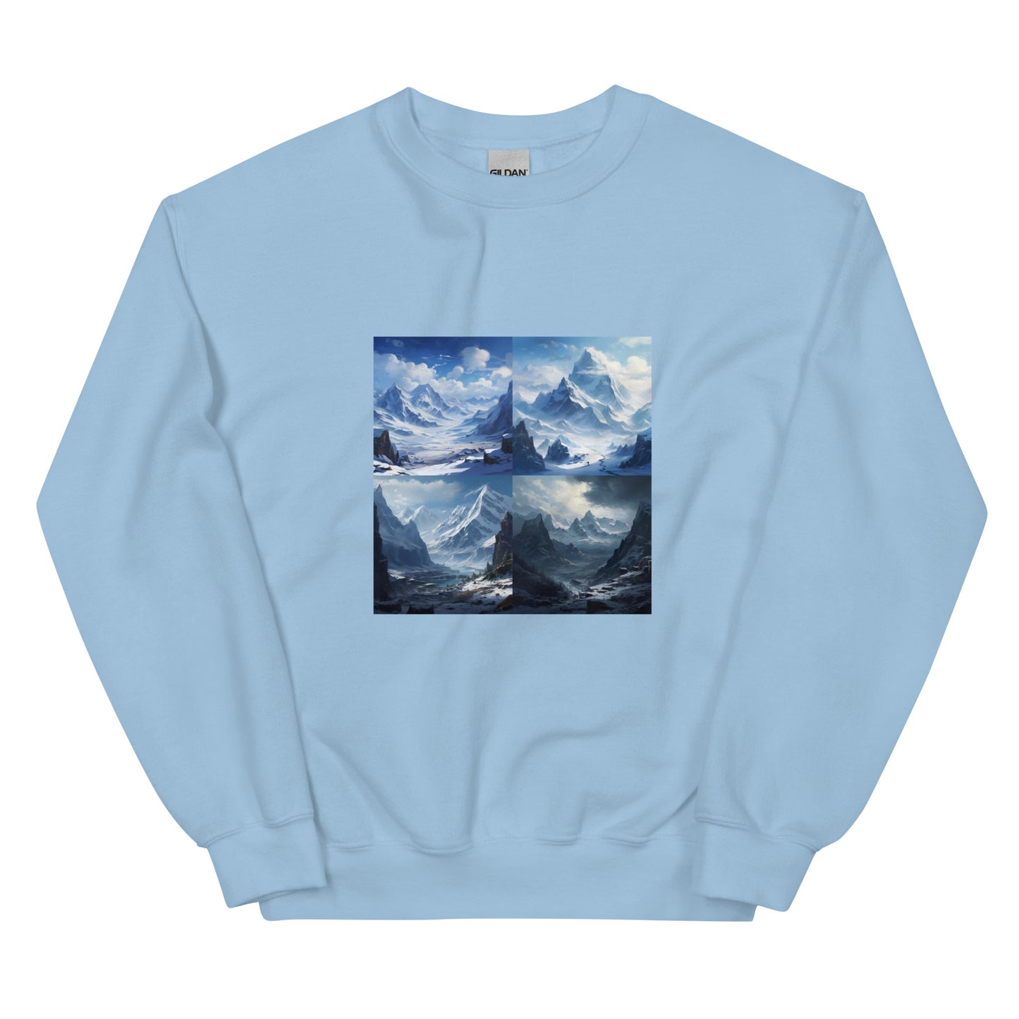 Snow mountain crewneck