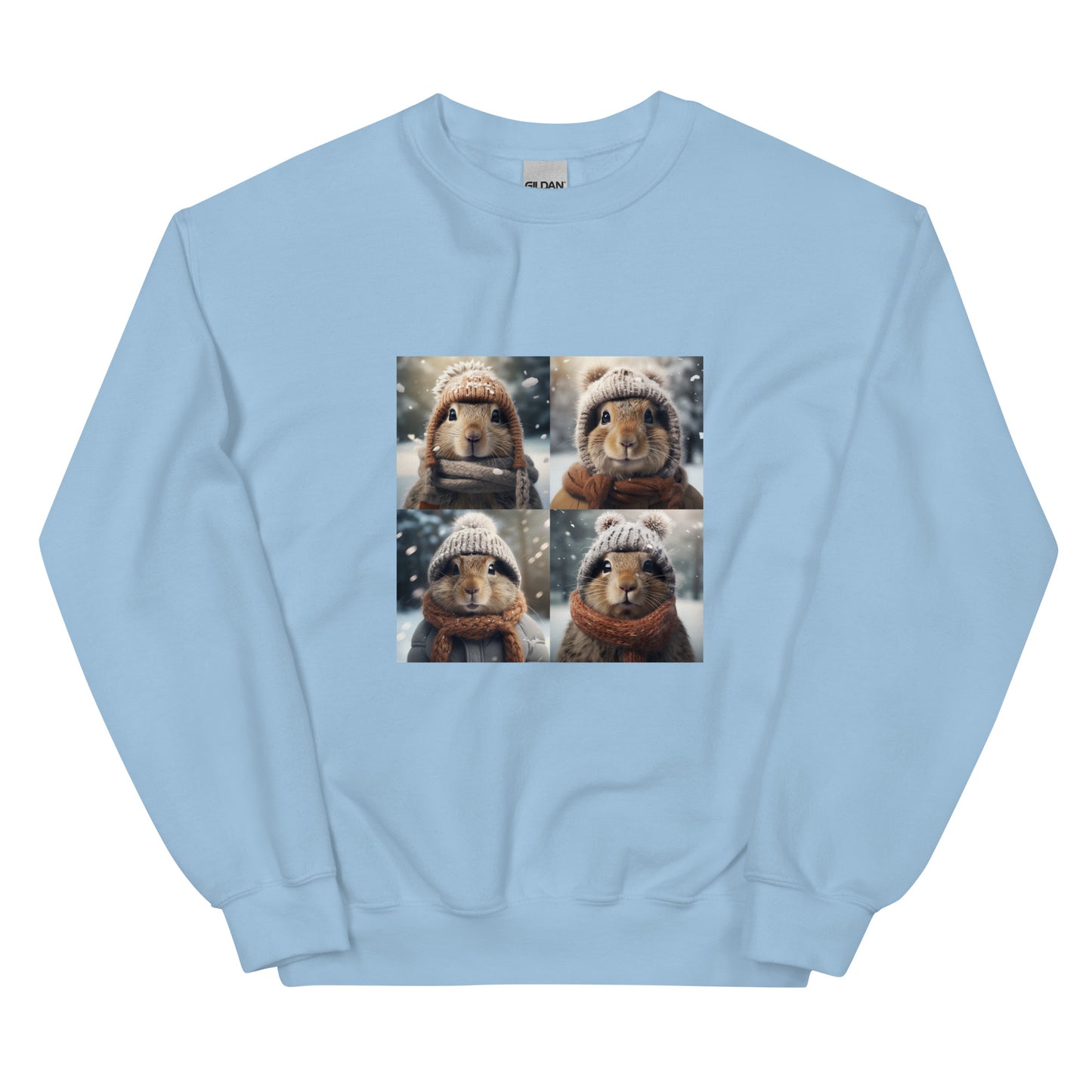 Winter animals crewneck