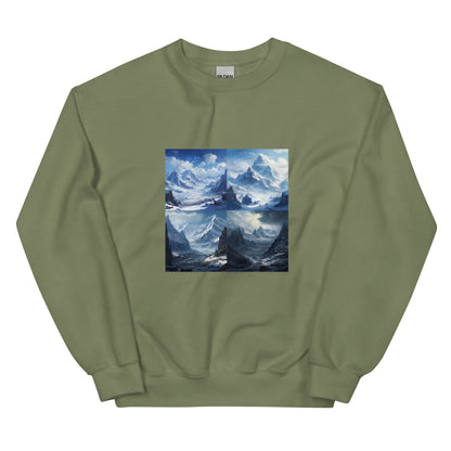 Snow mountain crewneck