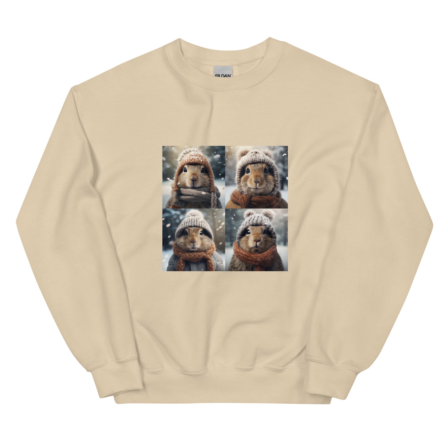 Winter animals crewneck