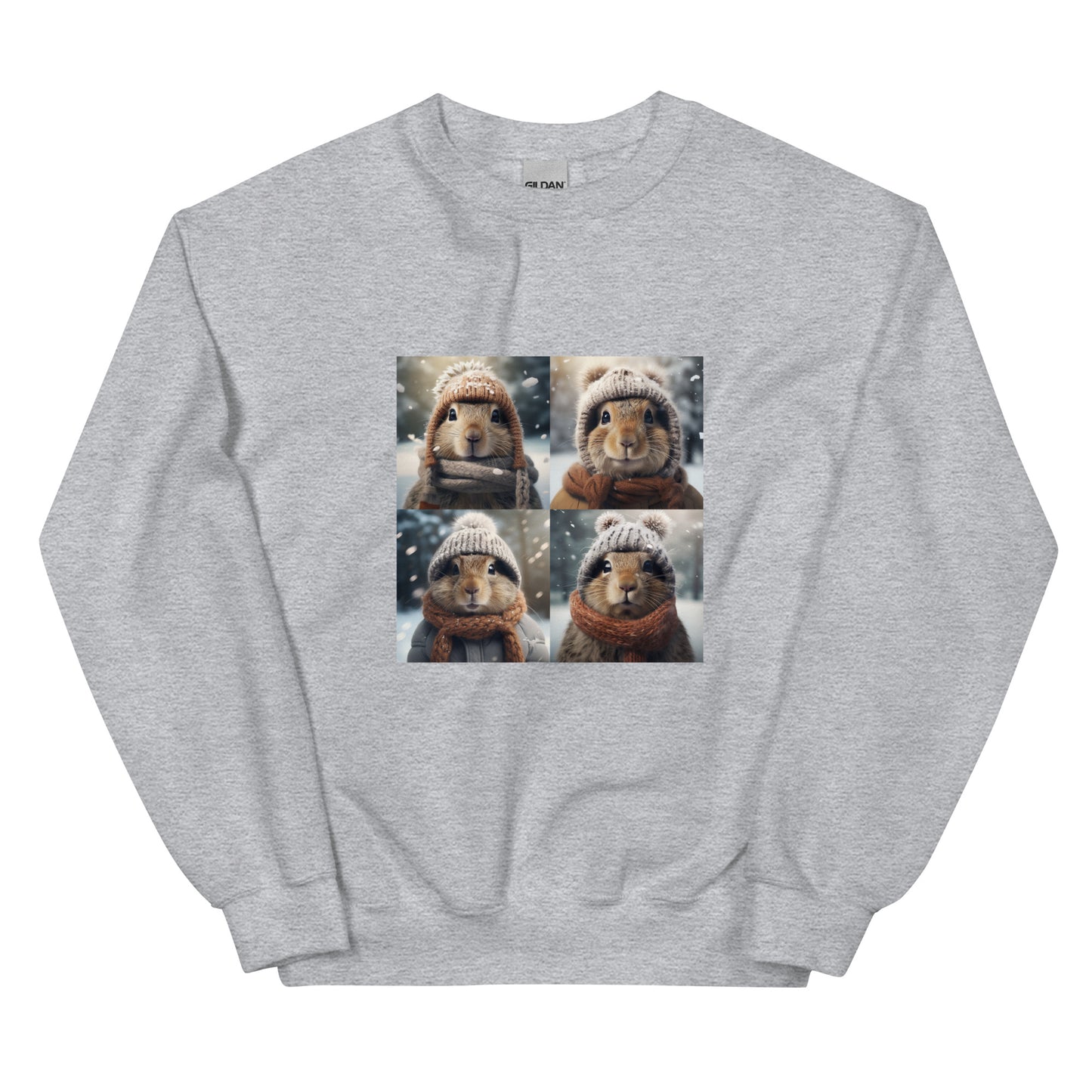 Winter animals crewneck